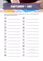 Vorschau - Arbeitsblätter - Spielen⎮Emotionen beim Spielen - ABC - Seite 2