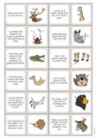 Aperçu - Jeux - Animal Body Parts / Parties du corps des animaux: Reading Domino (Jeu pour le cours d'anglais) - Page 3