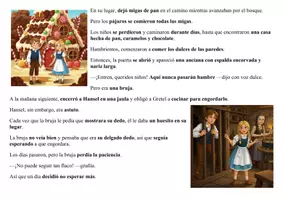 Vista previa - Manualidades / Dibujos para colorear - Leo y coloreo el cuento Hansel y Gretel - página 3