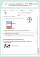 Vorschau - Test - Wahrscheinlichkeit Mathe 8 Probe MIttelschule - Seite 3
