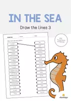 Aperçu - Cartes d'exercices - In the Sea / Dans la mer: Draw the lines 3 (Fiche d'exercices d'anglais) - Page de couverture