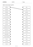 Aperçu - Cartes d'exercices - In the Sea / Dans la mer: Draw the lines 3 (Fiche d'exercices d'anglais) - Page 2