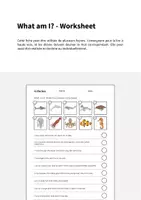 Aperçu - Cartes d'exercices - In the Sea / Dans la mer: What am I? - Worksheet (Fiche d'exercices d'anglais) - Page 1