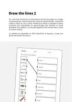 Aperçu - Cartes d'exercices - In the Sea / Dans la mer: Draw the lines 2 (Fiche d'exercices d'anglais) - Page 1