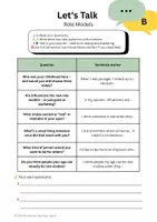 Vorschau - Arbeitsblätter - Englisch sprechen: Role Models - Fragen mit Satzanfängen (Kl. 7/8) - Seite 2