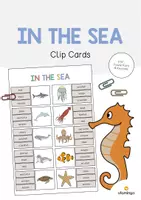 Aperçu - Cartes / Images - In the Sea / Dans la mer: Clip Cards (Cartes à pince pour le cours d'anglais) - Page de couverture
