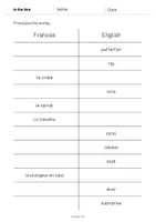 Aperçu - Tests - In the Sea / Dans la mer: Vocabulary Mini Test (Test pour le cours d'anglais) - Page 3