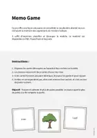 Aperçu - Jeux - Forest / Forêt: Memo Game (Jeu pour le cours d'anglais) - Page 1