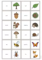 Aperçu - Jeux - Forest / Forêt: Memo Game (Jeu pour le cours d'anglais) - Page 2
