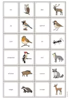 Aperçu - Jeux - Forest / Forêt: Memo Game (Jeu pour le cours d'anglais) - Page 3
