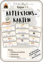 Vorschau - Fördermaterial/Inklusion - Reflexionskarten Gesprächsanlass Wochenabschluss - Deckblatt