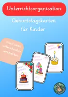 Vorschau - Bildkarten - Geburtstagskarten für Kinder - Deckblatt
