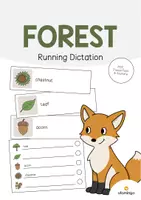 Aperçu - Jeux - Forest / Forêt: Running Dictation (Dictée en mouvement pour le cours d'anglais) - Page de couverture