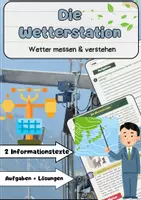 Vorschau - Arbeitsblätter - Die Wetterstation: Wetter beobachten lernen - Deckblatt