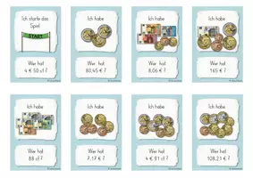 Vorschau - Spiele - Lesespiel Mathe - Geld (Klasse 3/4) - Seite 1