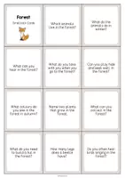 Aperçu - Cartes / Images - Forest / Forêt: Smalltalk Cards (Cartes de conversation) - Page 2