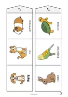 Aperçu - Fiches - Pets / Animaux de compagnie: Accordion Fold (Jeu pour le cours d'anglais) - Page 3
