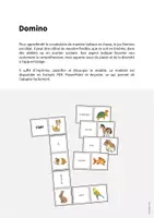 Aperçu - Jeux - Pets / Animaux de compagnie: Domino (Jeu pour le cours d'anglais) - Page 1