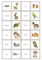 Aperçu - Jeux - Pets / Animaux de compagnie: Domino (Jeu pour le cours d'anglais) - Page 2