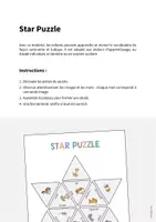 Aperçu - Jeux - Pets / Animaux de compagnie: Star Puzzle (Jeu pour le cours d'anglais) - Page 1