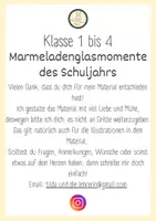Vorschau - Arbeitsblätter - Jahresreflexion - Marmeladenglasmomente - Klasse 1 bis 4 - Seite 1