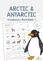 Aperçu - Fiches - Arctic & Antarctic / Arctique et Antarctique: Vocabulary Worksheet 1 (Fiche d'exercices d'anglais) - Page de couverture