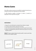 Aperçu - Jeux - Arctic & Antarctic / Arctique et Antarctique: Memo Game (Jeu pour le cours d'anglais) - Page 1