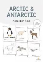 Aperçu - Fiches - Arctic & Antarctic / Arctique et Antarctique: Accordion Fold (Jeu pour le cours d'anglais) - Page de couverture