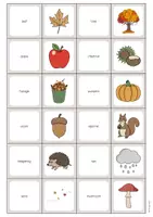 Aperçu - Jeux - Autumn / Automne: Memo Game (Jeu pour le cours d'anglais) - Page 2