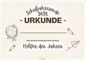 Vorschau - Poster - Urkunden zum Schuljahresende 2025 / Schuljahresabschluss 2025 (70 verschiedene Versionen) - Seite 3