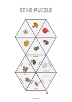 Aperçu - Jeux - Autumn / Automne: Star Puzzle (Jeu pour le cours d'anglais) - Page 2