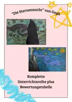 Vorschau - Stundenentwürfe - Kunstwerk "Die Sternennacht" von van Gogh - Deckblatt