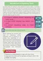 Vorschau - Arbeitsblätter - Expository Texts – Aufbau, Sprache, Merkmale, Beispiele - Seite 1