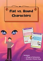 Vorschau - Arbeitsblätter - Flat vs. Round Characters: Figurenanalyse Englischunterricht - Deckblatt