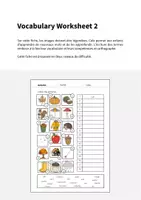 Aperçu - Fiches - Autumn / Automne: Vocabulary Worksheet 2 (Fiche d'exercices d'anglais) - Page 1
