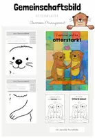 Vorschau - Arbeitsblätter - Classroom-Management: Gemeinschaftsbild für deine Otterklasse (Kl.1-4) - Deckblatt