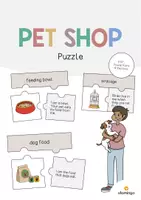 Aperçu - Jeux - Pet Shop / Animalerie: Puzzle (Puzzle pour le cours d'anglais) - Page de couverture