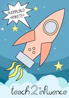 Vorschau - Mal- und Bastelvorlagen - Ausmalbild "Rakete" - Deckblatt