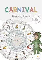 Aperçu - Cartes / Images - Carnival / Carnaval: Matching Circle (Puzzle circulaire pour le cours d'anglais) - Page de couverture