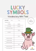 Aperçu - Jeux - LUCKY SYMBOLS: Pack XXL de ressources pour les cours d’anglais (Symboles porte-bonheur) - Page 1