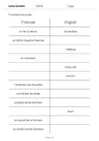 Aperçu - Jeux - LUCKY SYMBOLS: Pack XXL de ressources pour les cours d’anglais (Symboles porte-bonheur) - Page 3