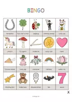 Aperçu - Jeux - Lucky Symbols / Symboles porte-bonheur: Bingo (Jeu pour le cours d'anglais) - Page 2