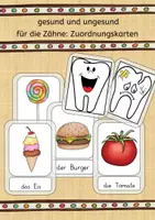 Vorschau - Bildkarten - gesund und ungesund für die Zähne Zuordnungskarten - Deckblatt