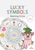Aperçu - Cartes / Images - Lucky Symbols / Symboles porte-bonheur: Matching Circle (Puzzle circulaire pour le cours d'anglais) - Page de couverture