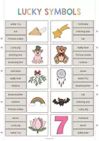 Aperçu - Cartes / Images - Lucky Symbols / Symboles porte-bonheur: Clip Cards (Cartes à pince pour le cours d'anglais) - Page 3
