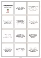 Aperçu - Cartes / Images - Lucky Symbols / Symboles porte-bonheur: Smalltalk Cards (Cartes de conversation) - Page 2
