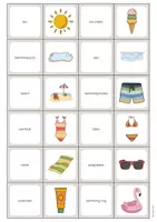 Aperçu - Jeux - Summer / Été: Memo Game (Jeu pour le cours d'anglais) - Page 2