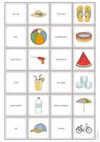 Aperçu - Jeux - Summer / Été: Memo Game (Jeu pour le cours d'anglais) - Page 3