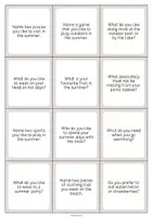 Aperçu - Cartes / Images - Summer / Été: Smalltalk Cards (Cartes de conversation) - Page 3