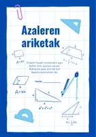 Vista previa - Hojas de trabajo - Azalera lauen ariketa txostena DBH - Portada